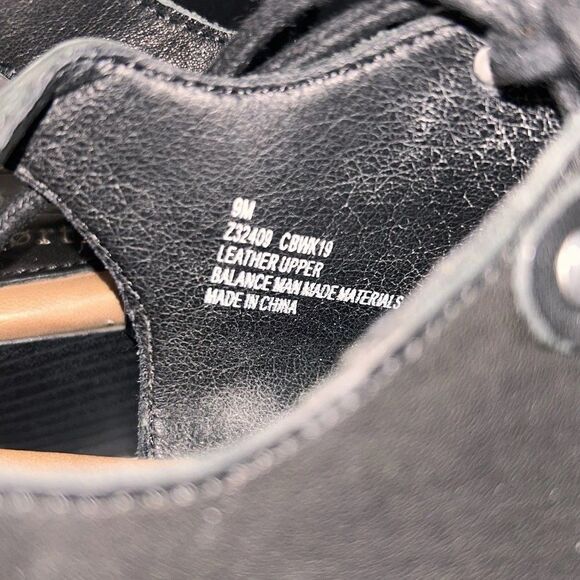 Born Concept B.O.C. Ángulo Sandals Black Leather Cuban Heel Sling Back Women’s 9 - Picture 7 of 9